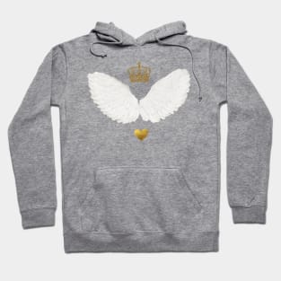 Angel wings with crown Hoodie